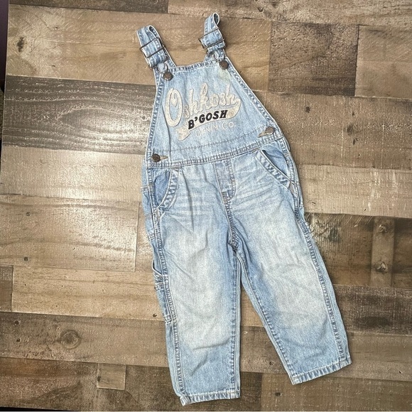 Oshkosh Denim Overalls size 2T - Picture 1 of 8